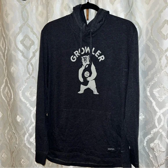 Life Is Good Men's Charcoal Growler Hoodie - Picture 2 of 8